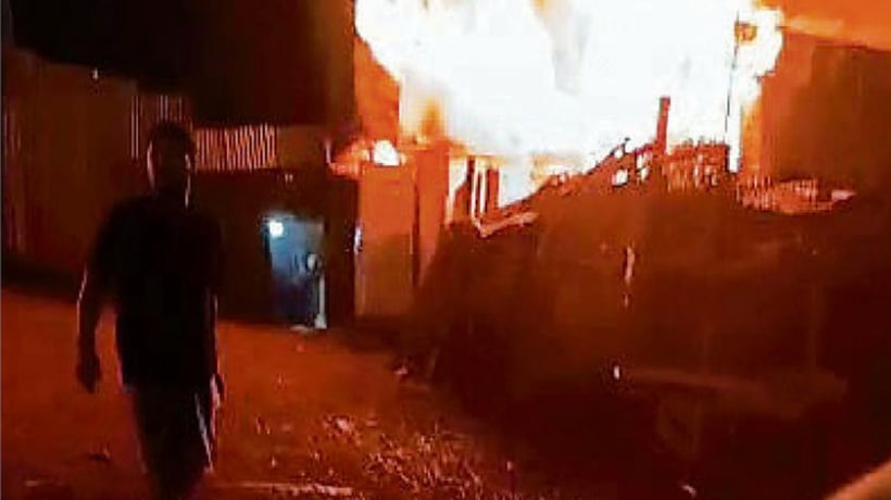 Acusan intencionalidad en incendio que afectó a seis casas en toma de Cartagena